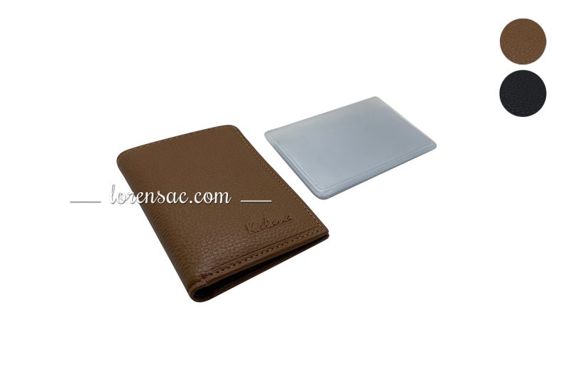 Porte carte katana compact en cuir vachette