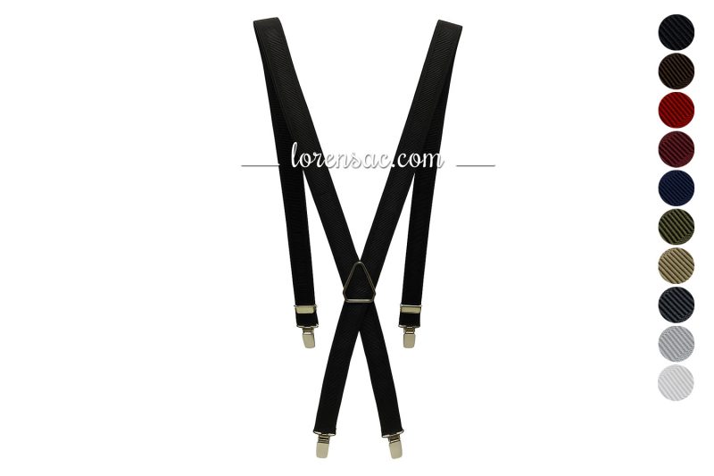 Bretelles homme chocolat fabriquées en France, réglables et élégantes style vintage