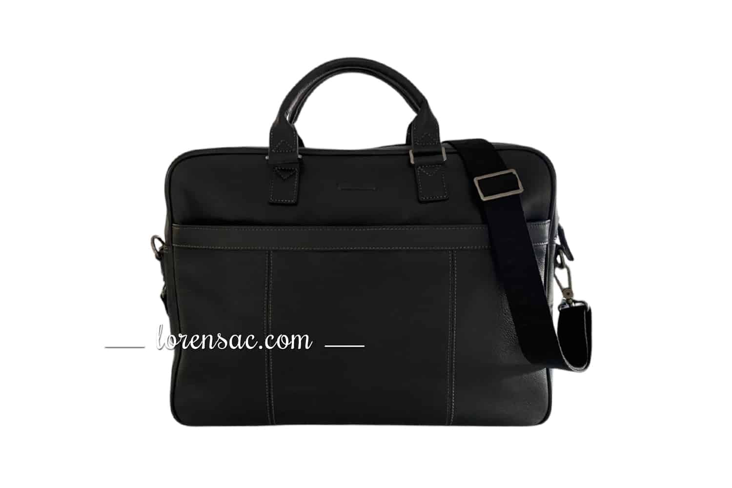 Sacoche ordinateur 17 pouces homme femme cuir avec bandoulière