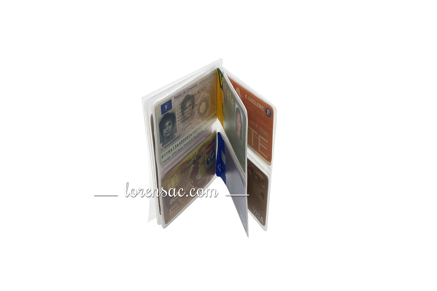 Protège carte bancaire et fidélité transparent Protège carte bancaire fidélité transparent